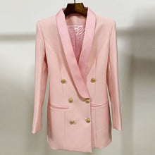 Charger l'image dans la galerie, 2019 New Women Fashion Winter Pink White Black Christmas Jackets Button Long Sleeve V Neck Sexy Coats Club Casual Wholesale