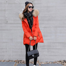 Charger l'image dans la galerie, jacket Women's jacket women's discount link down coat outerwear overcoat female hooded coat