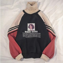 Charger l'image dans la galerie, 2020 Hoodie Sweatshirt Women Winter Oversize Tops Fashion Pattern Printed Sweatshirt Autumn Turtleneck Outerwear Warm Pullover