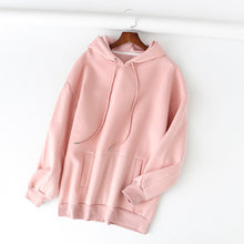 Charger l'image dans la galerie, Tangada women fleece hoodie sweatshirts winter japanese fashion 2020 oversize ladies pullovers warm pocket hooded jacket SD60