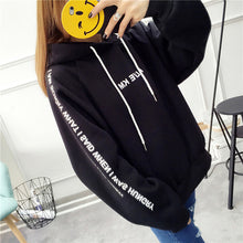 Charger l'image dans la galerie, Bigsweety Women Autumn Thick Loose Sweatshirt Harajuku Letters Printed Casual Hooded Hoodies Pullover Female Thicken Coat New