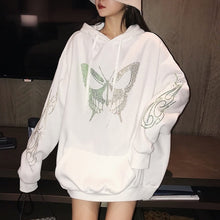 Charger l'image dans la galerie, Super Fashion Sweatshirt Women's Loose-Fit Spring 2020 Bf Mid-Length Hooded Hoodies Top Ins Jacket White Hoodie Black Pullovers
