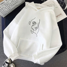 Charger l'image dans la galerie, Women Hoodies Large Size Leisure art Printed Long Sleeve Hooded Womens Pullover Soft Cotton Korean Style Ladies Sweatshirts

