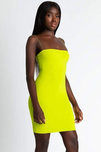 Charger l'image dans la galerie, Bangniweigou Sleeveless Spaghetti Strap Slip Dress Daily Basic Night Party Celeb Mini Solid Dress Elegant Sundress Femme Robe
