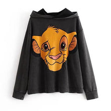 Charger l'image dans la galerie, The Lion King Cartoon Print Hoodie Women Loose Casual Cute Long Sleeve Lady Pullover Tops Harajuku Streetwear Sweatshirt Clothes

