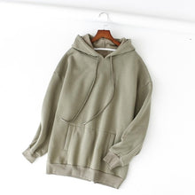 Charger l'image dans la galerie, Tangada women fleece hoodie sweatshirts winter japanese fashion 2020 oversize ladies pullovers warm pocket hooded jacket SD60
