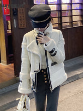 Charger l'image dans la galerie, Heavy crafts fur all-in-one faux fur jacket women winter thick warm fur liner motorcycle jacket fashion wild tops
